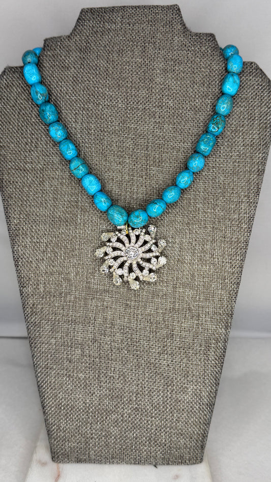 Made- Jasper bead necklace