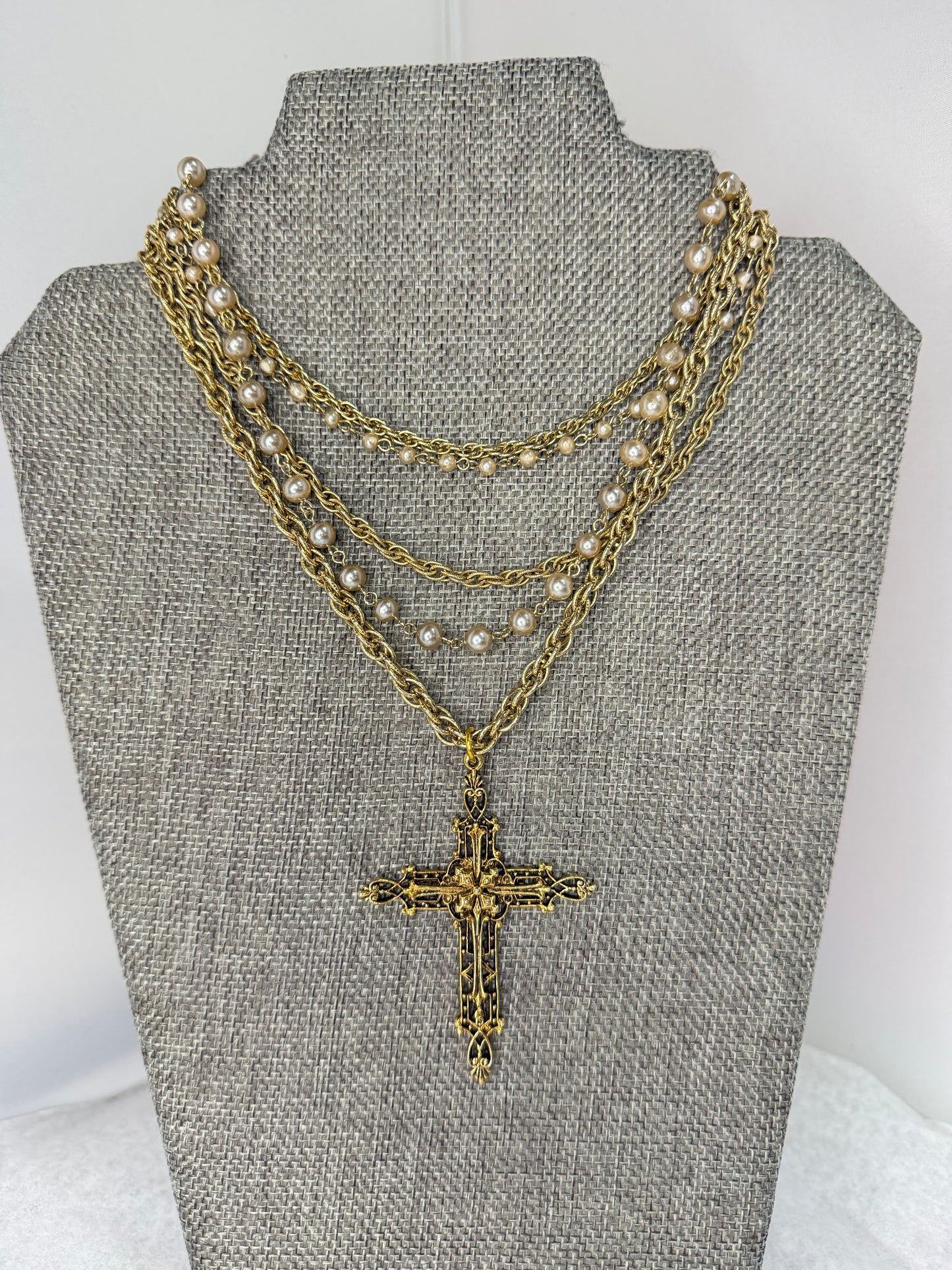 Made cross necklace
