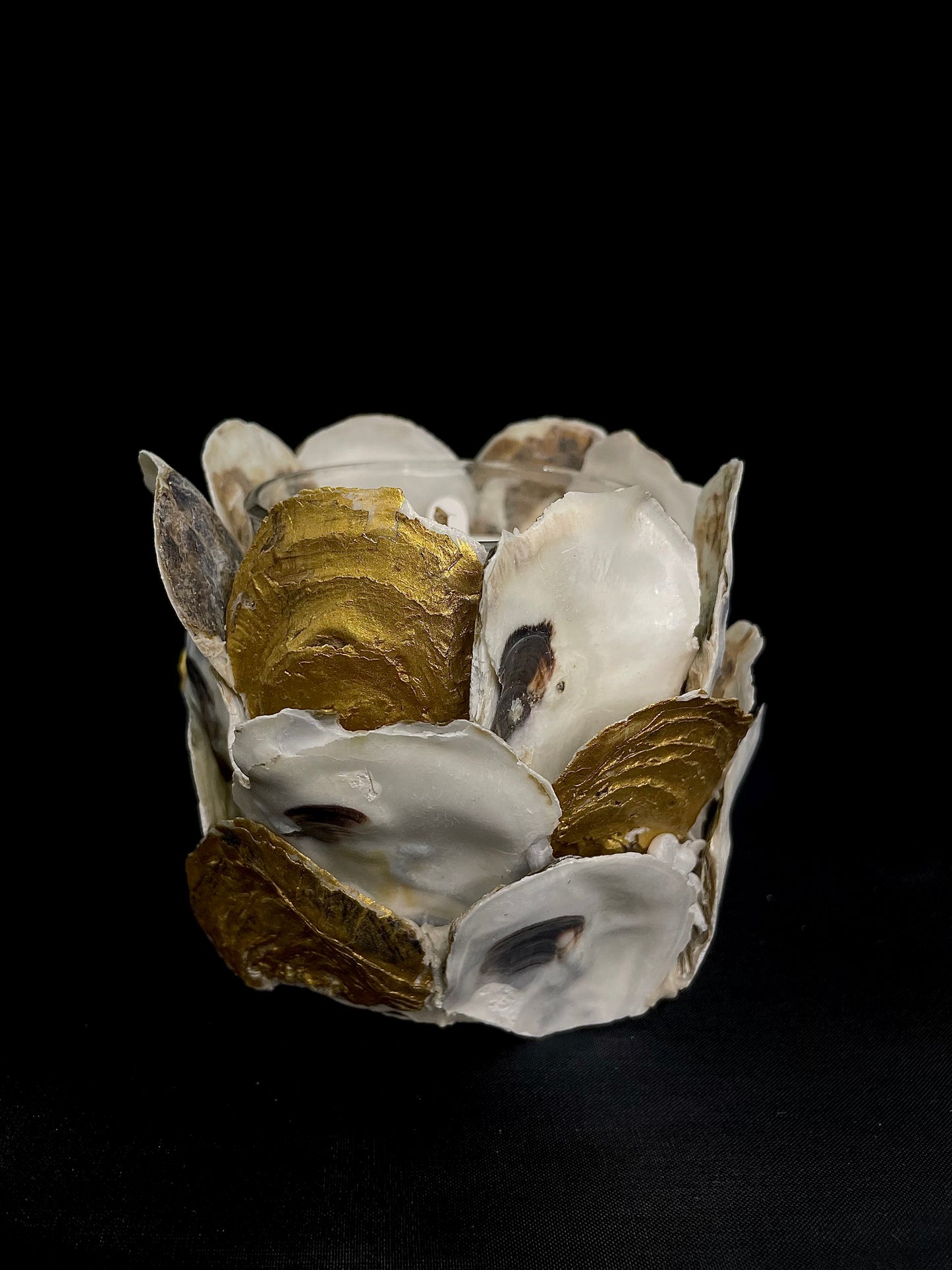 Gold Oyster Shell Candle