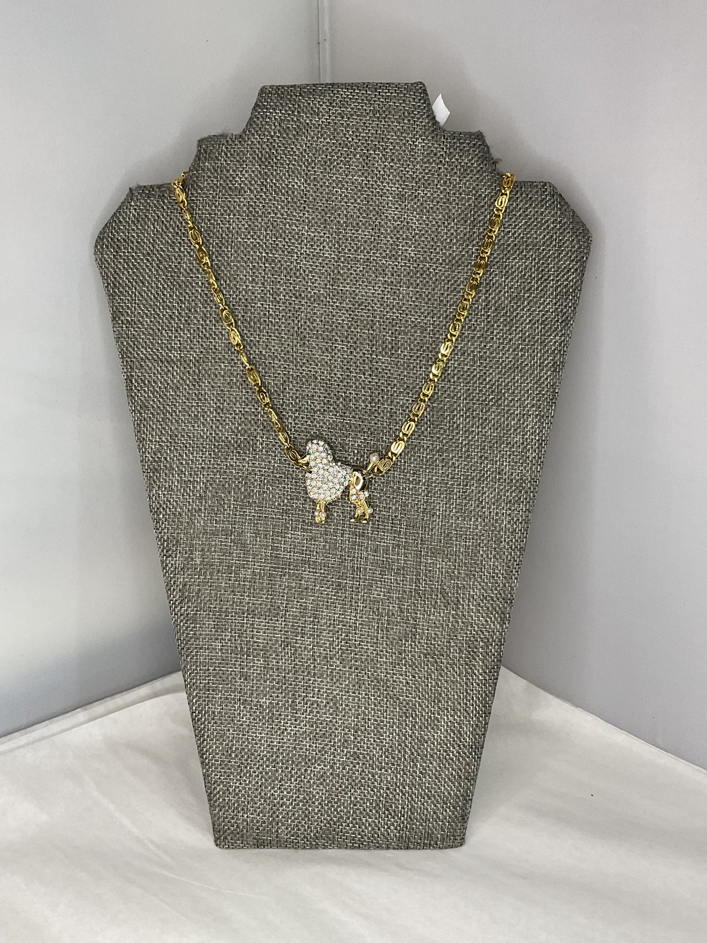 Made 1950s poodle necklace