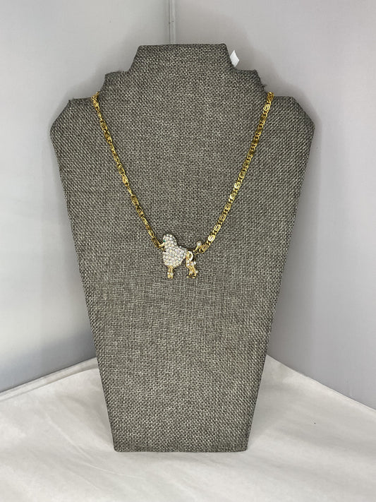 Made 1950s poodle necklace