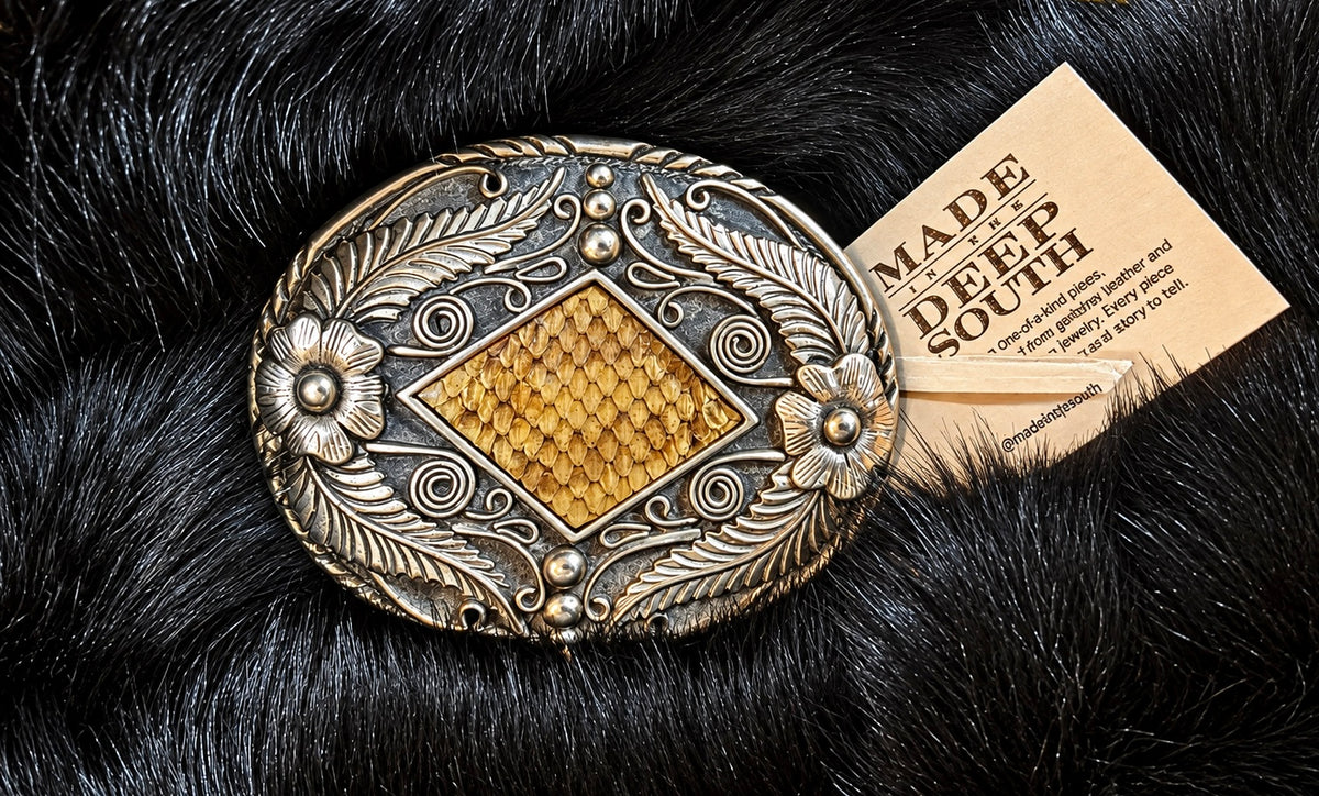 Made belt buckle
