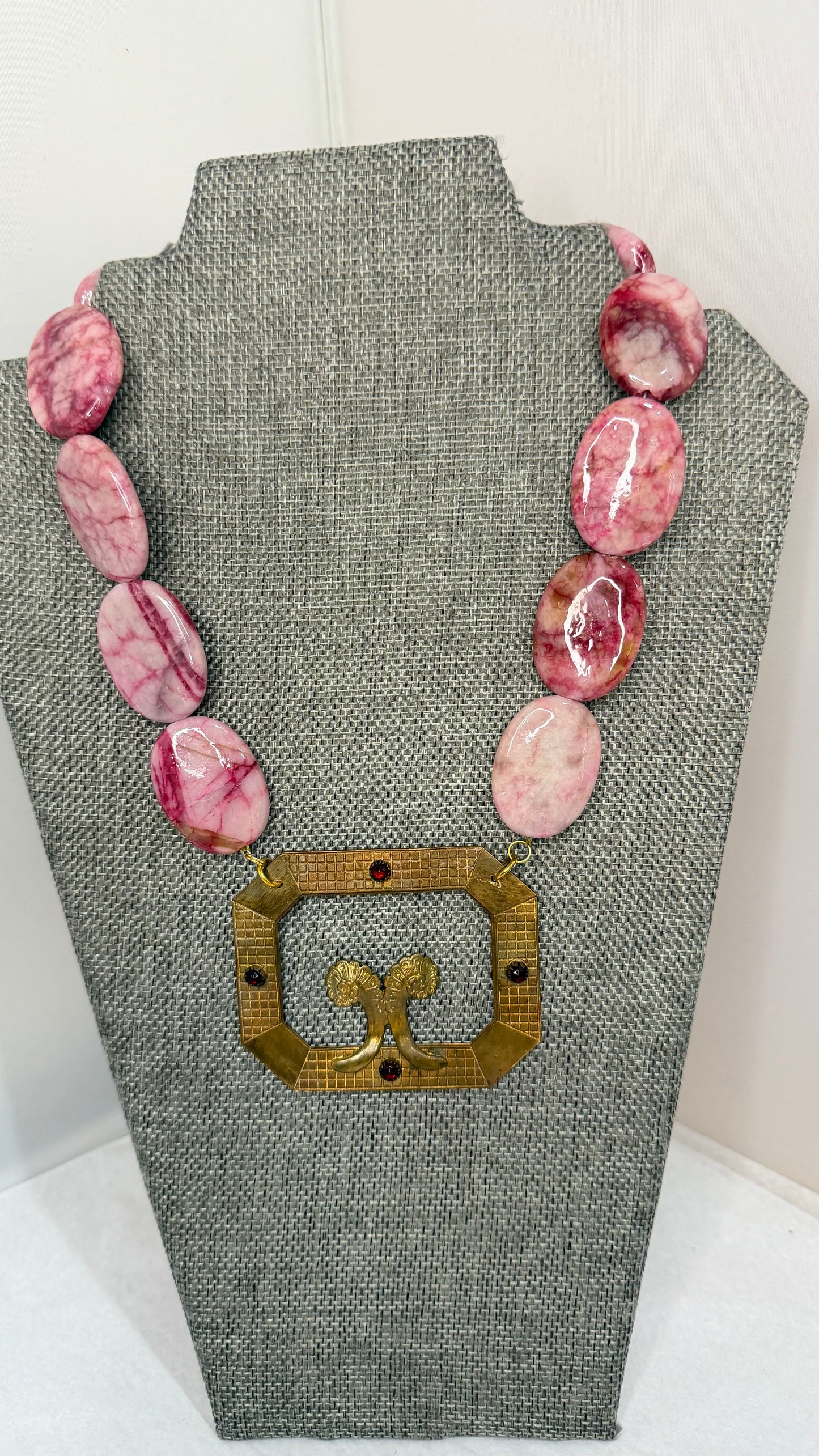 Made 1800s shoe clip necklace