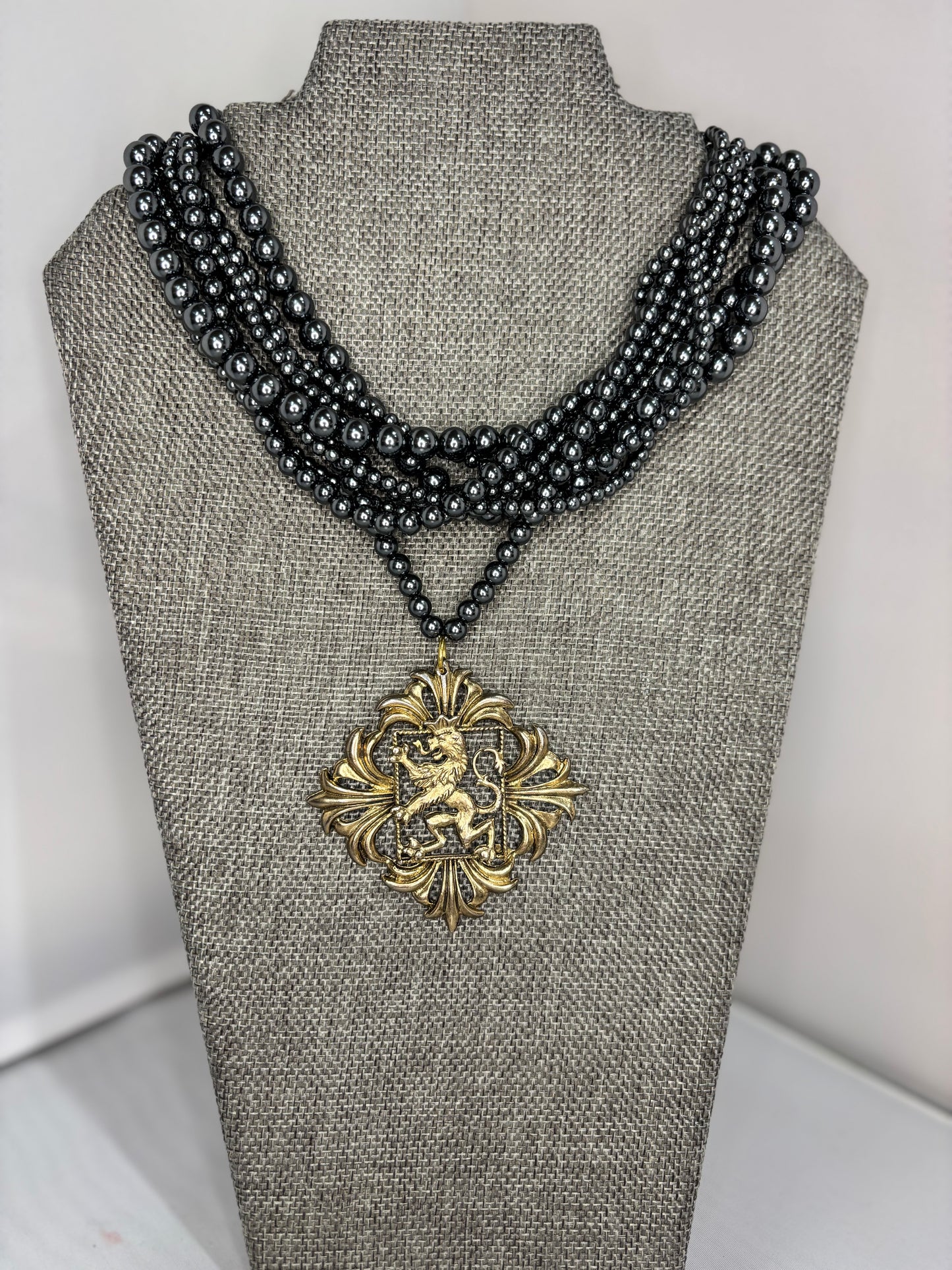 MADE- Lion Pendant Layered Necklace