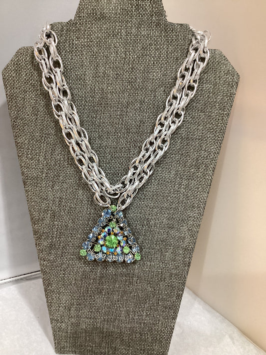 MADE- Multi Color Brooch Necklace