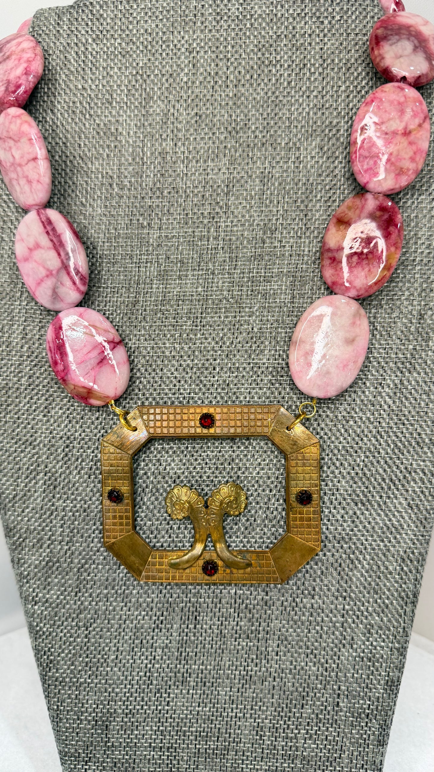 Made 1800s shoe clip necklace