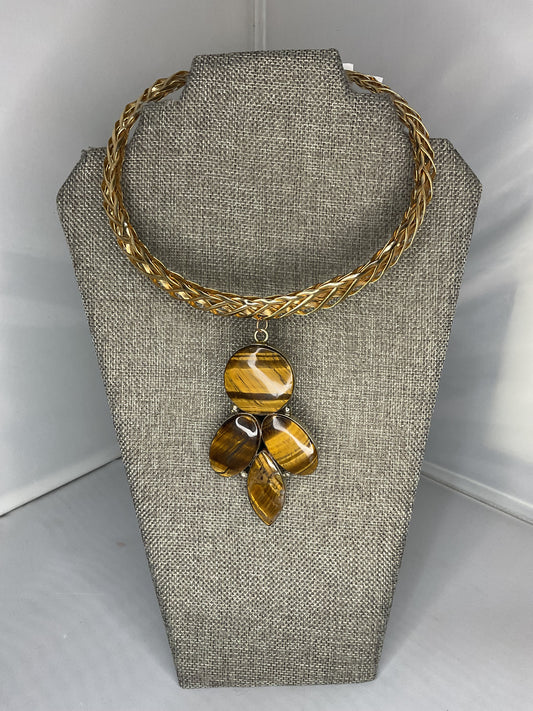 Made tigers eye necklace