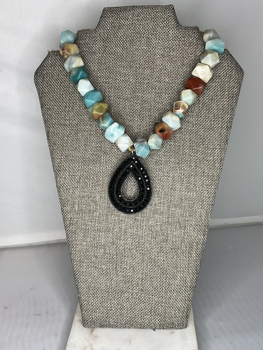 Made amazonite necklace