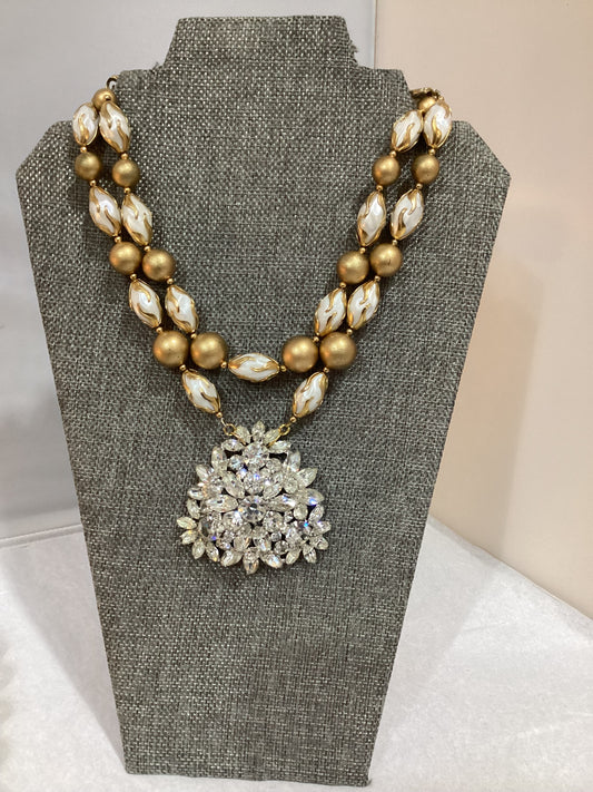 MADE- 1950’s Brooch Necklace