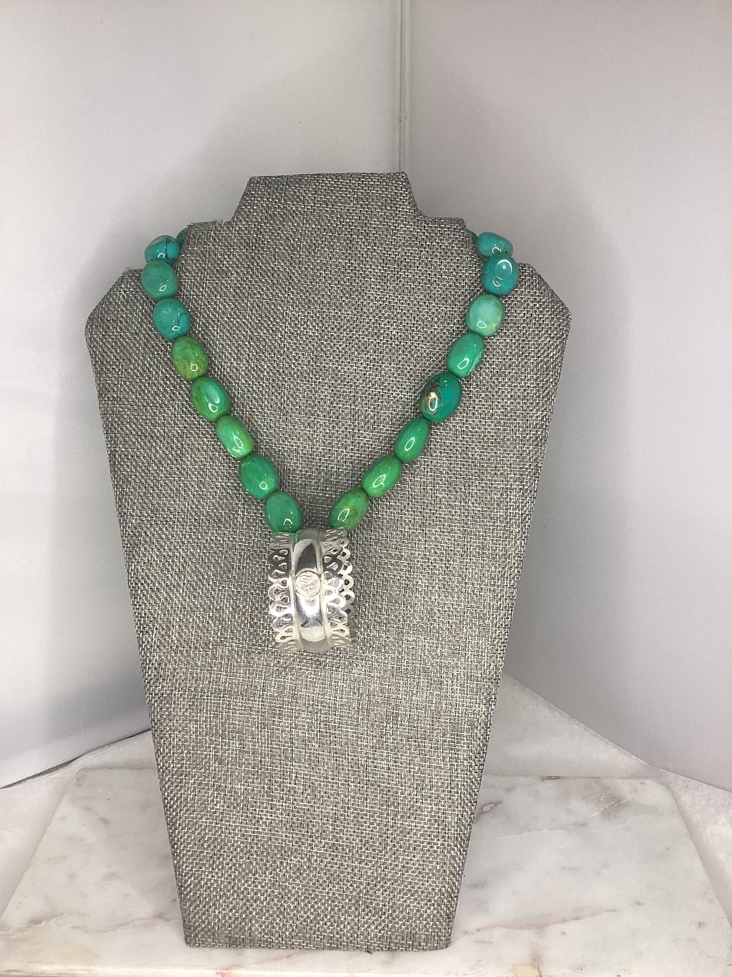 Made 1800s napkin Ring necklace