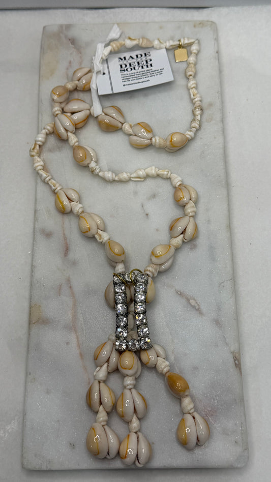 Made- cowrie shell necklace