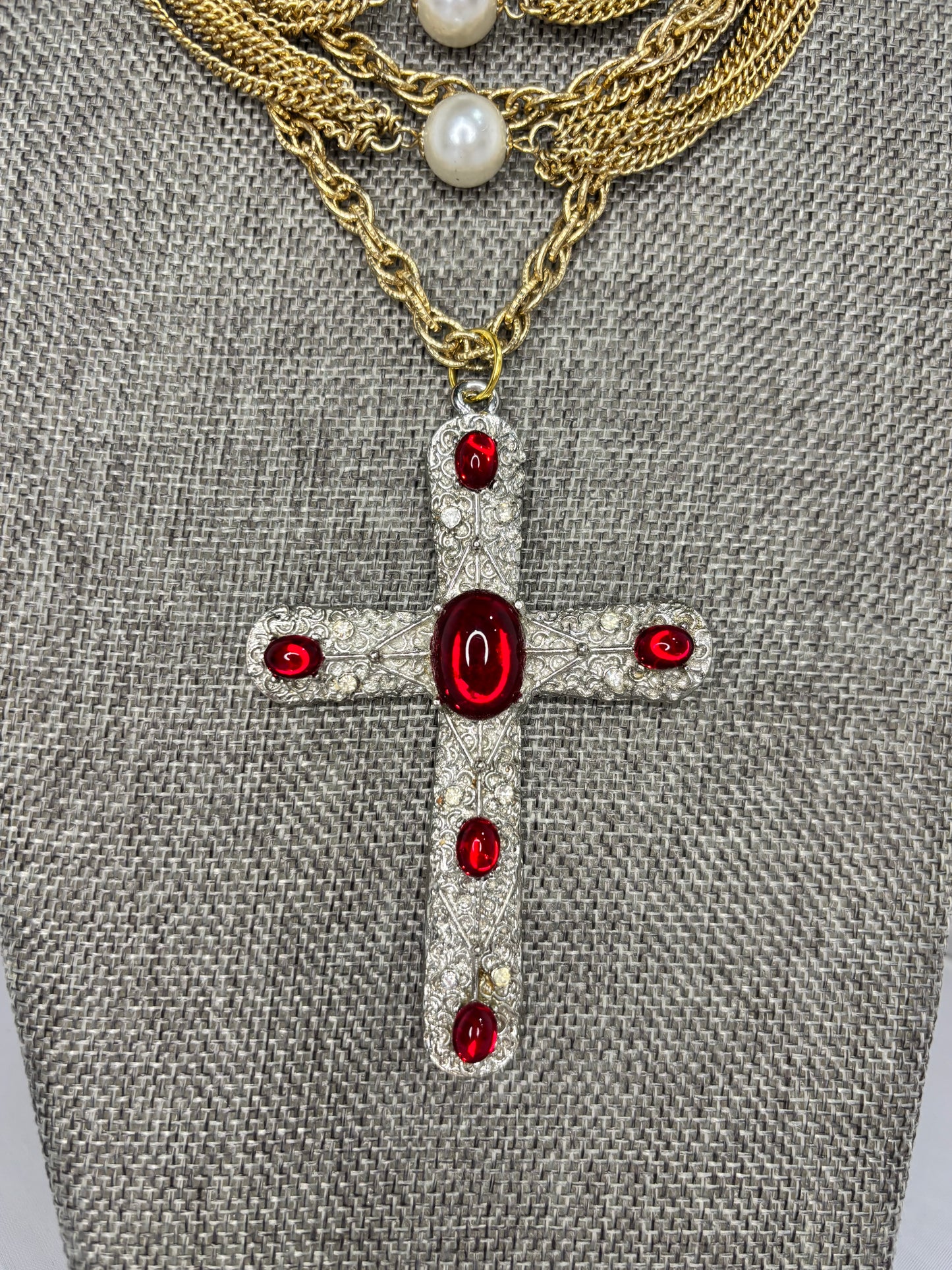 MADE- Layered Cross Necklace