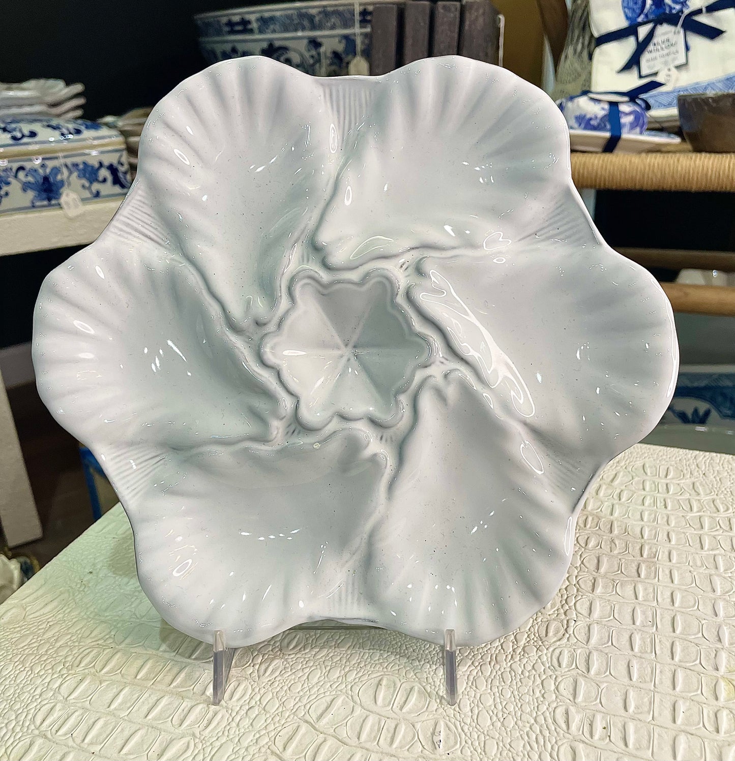 White Oyster Plate