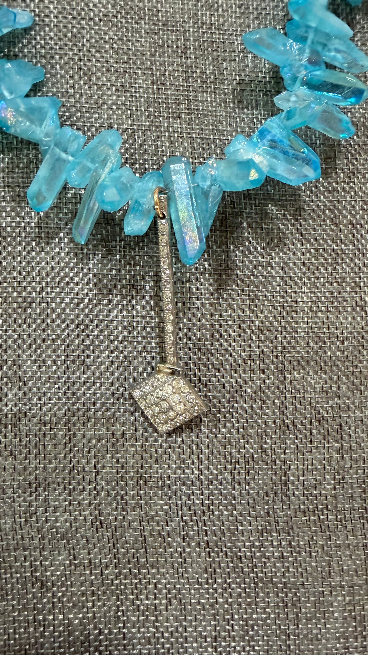 Made- blue Quartz necklace