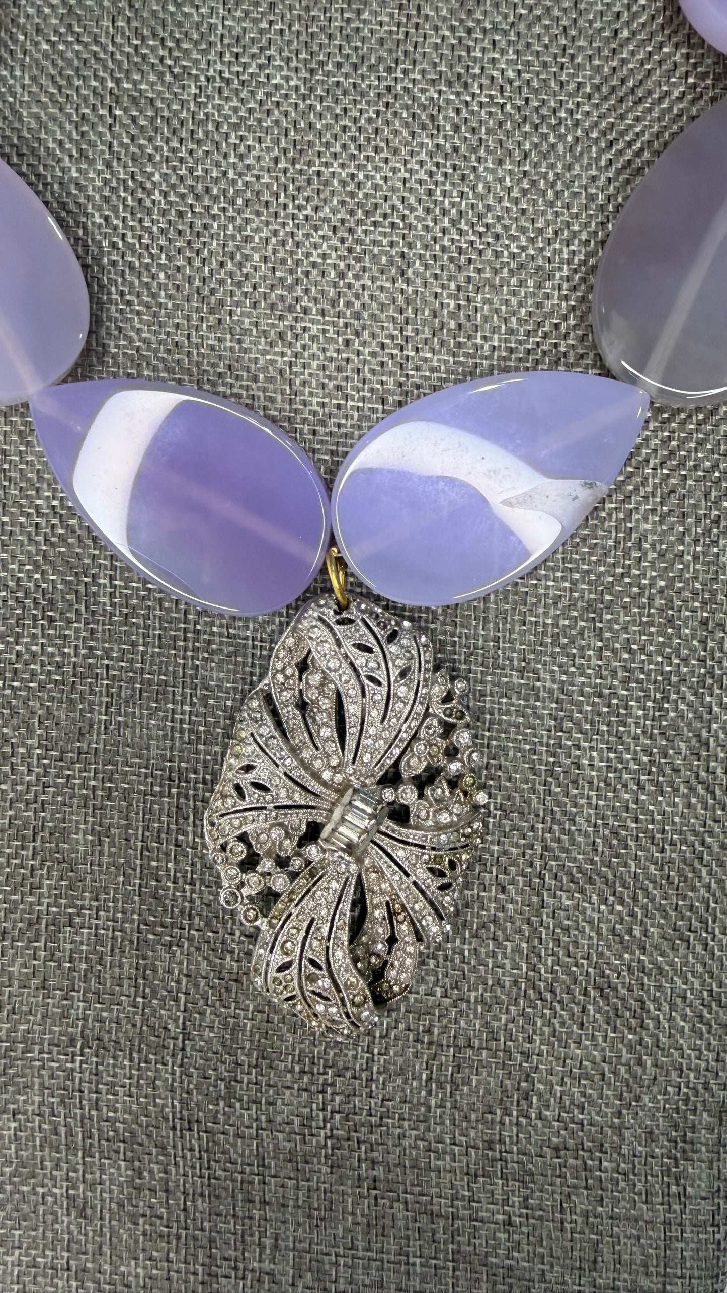 Made- Purple Jade necklace