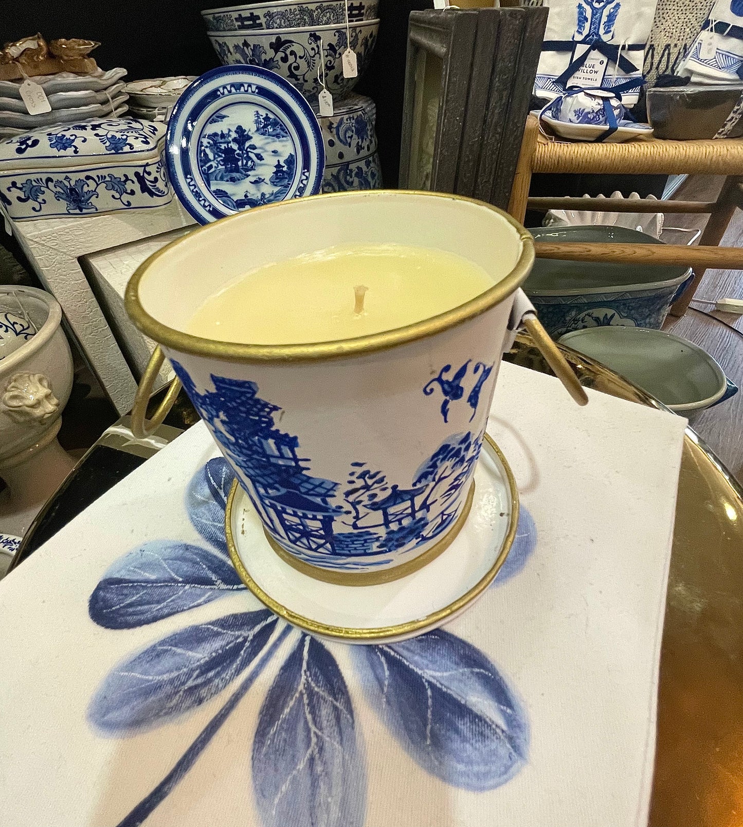 Chinoiserie Cache Pot Candle