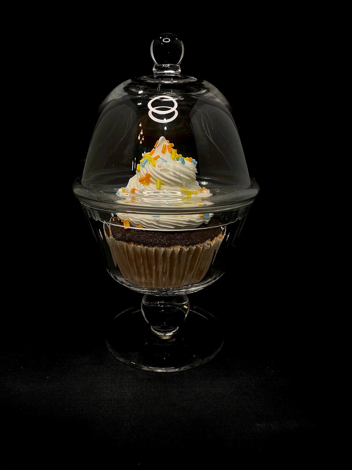 Glass Cupcake Server