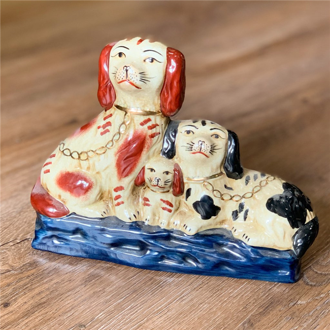 Ceramic Dog Family