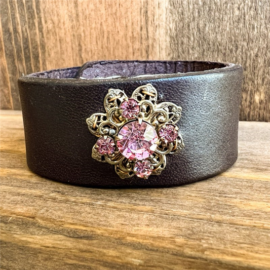 MADE- Pink Jeweled Cuff