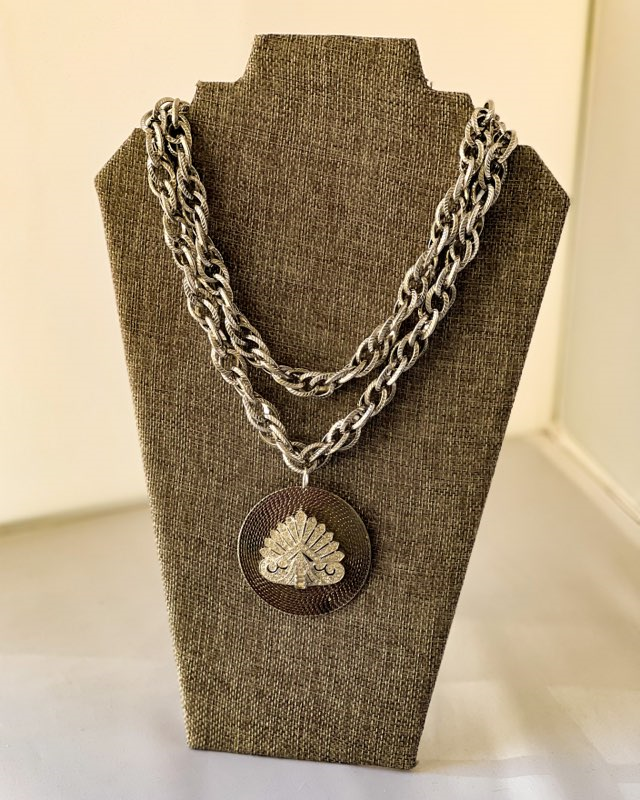 MADE- Silver Layered Chunky Necklace