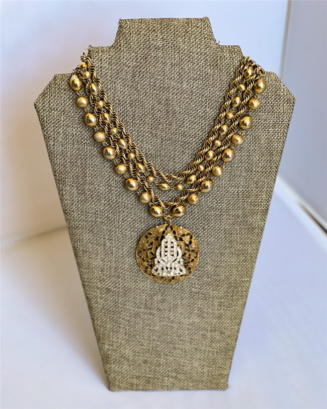 MADE- Gold Art Nouveau Necklace