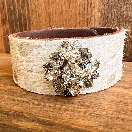 MADE- Glitzy Leather Cuff