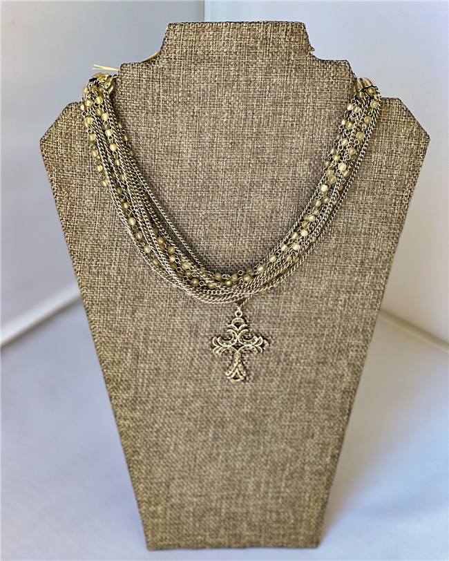 MADE- Silver Cross Necklace
