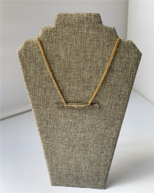 MADE- 1940's Bar Pin Necklace