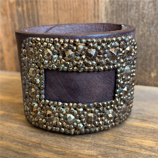 MADE - Brown Cuff with Bronze Clip