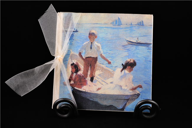 Children Playing On a Boat in the Ocean Photo Album