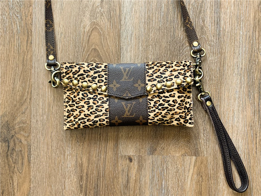 Re-purposed LV Bag with wrist strap