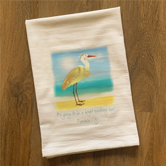 PC Heron Tea Towel
