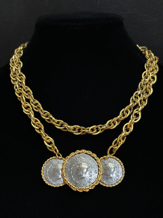 MADE - Greek Coin Rope Necklace