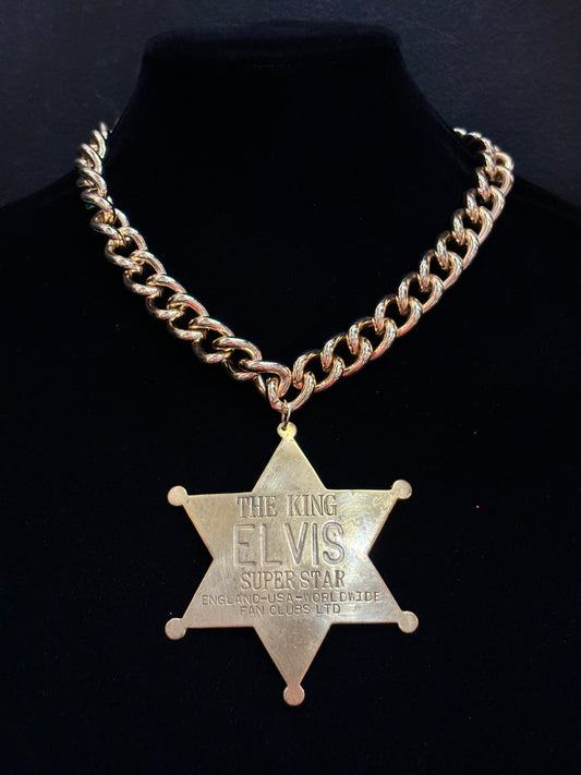 MADE - Elvis Fan Club Badge Necklace