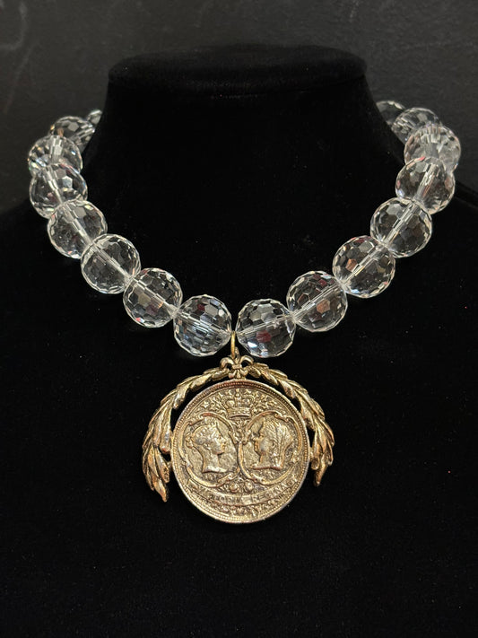 MADE - Medallion Glass Bead Necklace