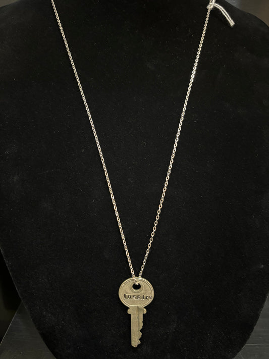 Silver Key Necklace