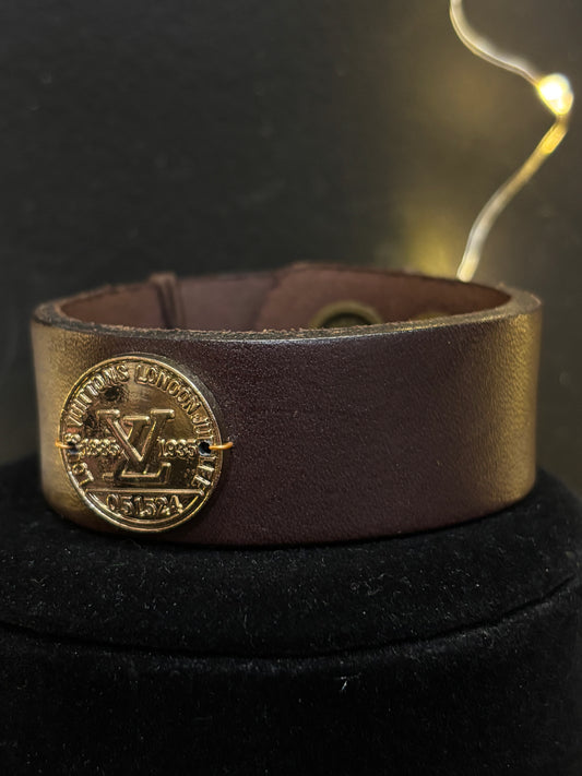 MADE - LV RE-Purposes Coin Leather Bracelet
