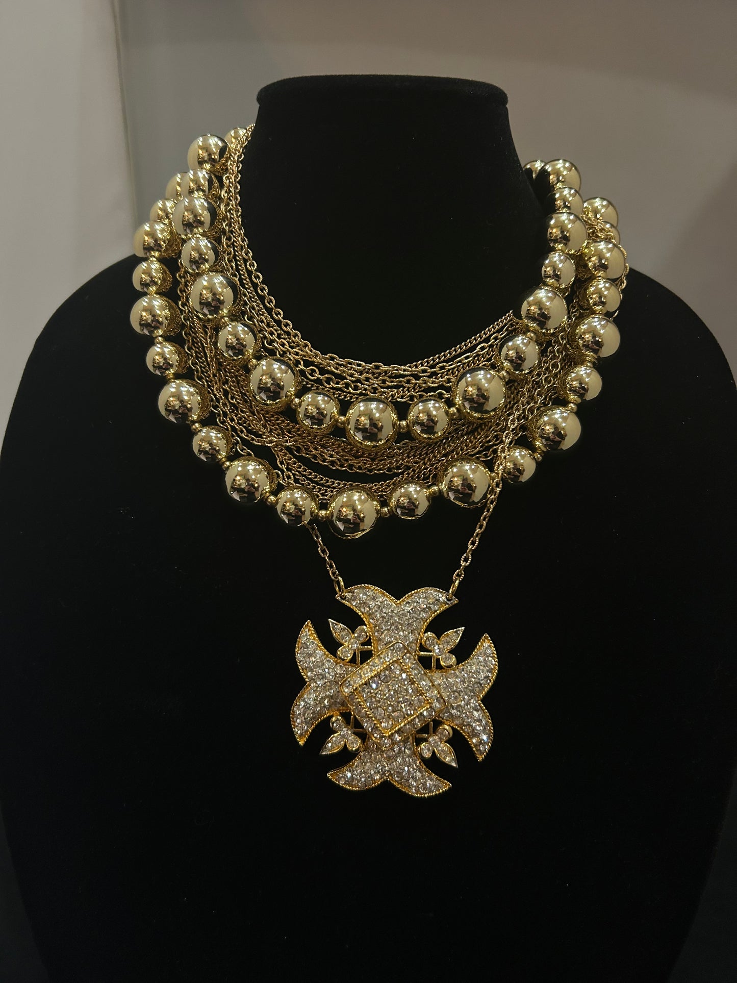 MADE - Gold with crystals Necklace