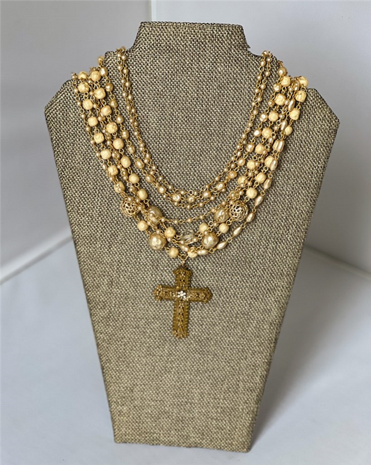 MADE- Early 1800's Cross Necklace