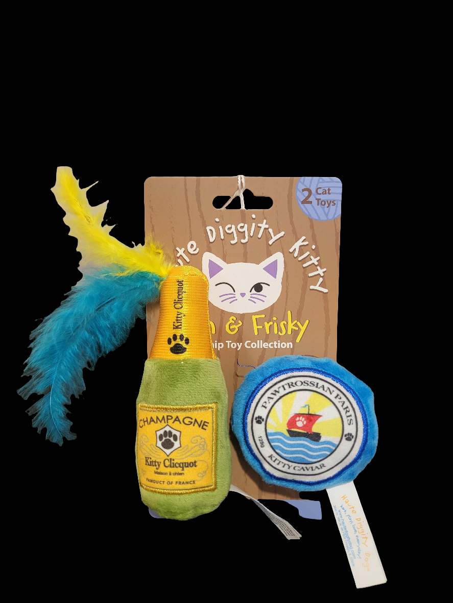 Champagne & Kitty Caviar Cat Toy