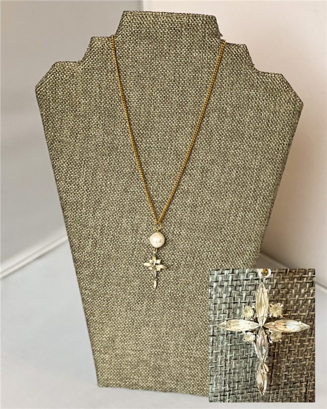 MADE- 1940's Cross Necklace