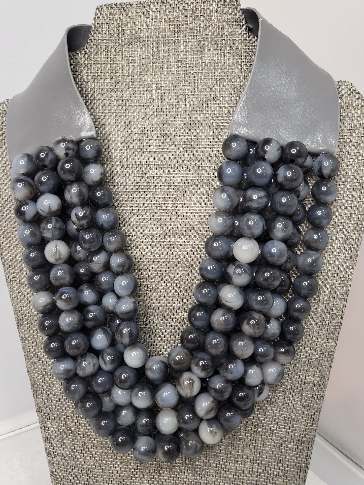 Multi-Layered Magnetic Beaded Necklace