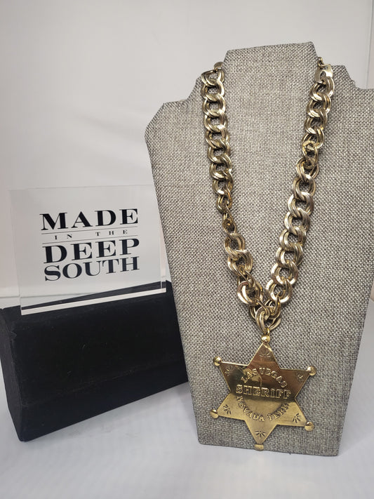 MADE- Las Vegas Sheriff's Badge Necklace