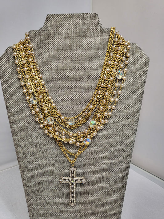 MADE-Layered Cross Necklace